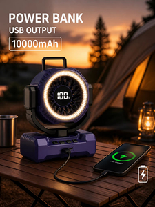 Ventilateur de bureau portable MustHave Four Mini, ventilateur de table USB pour l'UE - Product Image 1
