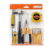 Juego de Herramientas Domésticas Personalizado de 7 Piezas: Destornillador, Cinta Métrica, Llave Allen, Cuchillo Multiusos, Alicates, Cinta Métrica, Estuche Doble Burbuja S