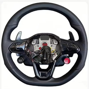 Volante de Cuero con LED Personalizado, Accesorios para Automóviles <span class=keywords><strong>Volkswagen</strong></span> GOIF Gti7 GTS Tiguan L, Volante de Fibra de Carbono - Product Image 6