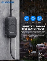 Prise intelligente WiFi extérieure ELEGRP IP66 homologuée, prise électrique intelligente, prise US, commande vocale et à distance, prise intelligente étanche
