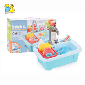 Ensemble de cuisine en plastique pour enfants, jeu de simulation, robinet réel, jouet de lavage, jeu de rôle, évier électrique jouet - Product Image 2