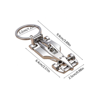 Stylish Vintage Key Rings Racing Car Shape Key Holder Customizable Logo <strong>Formula</strong> <strong>1</strong> Burnished Keyring Perfect Carabiner <strong>Gift</strong> - Product Image 6