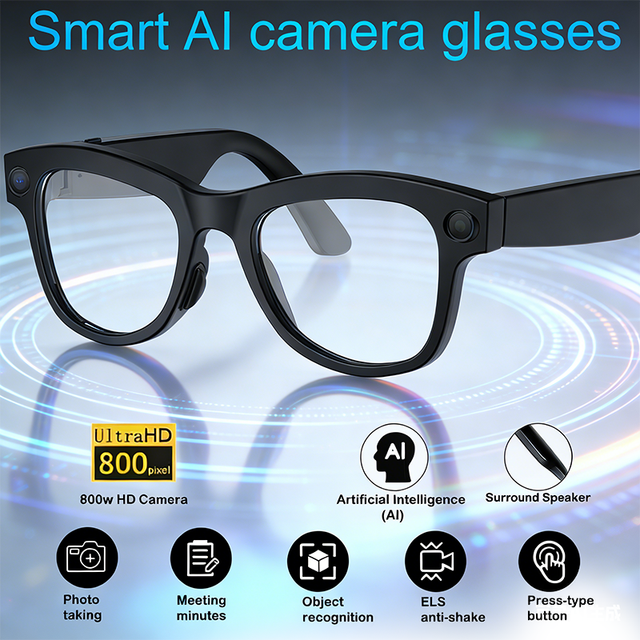 2026 Yuan Smart AI Glasses with Multi-function Language Translation, High-definition Video and Photo Capture, Voice Assistant