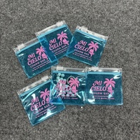 Sac à fermeture éclair en PVC transparent, petit sac en plastique semi-transparent avec fermeture à glissière, sacs avec logo pour l'emballage de bijoux et de cosmétiques