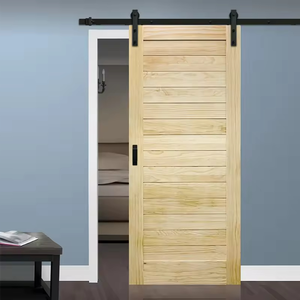ประตูบานเลื่อนไม้เนื้อแข็งแบบกันน้ำทันสมัยสำหรับอพาร์ทเมนต์ ห้องนอน ห้องครัว ตู้เสื้อผ้า - Product Image 1