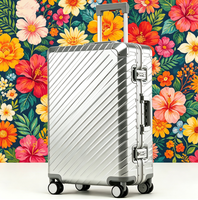 Valise de sport portable de luxe en alliage d'aluminium et de magnésium, 20 pouces, avec fermeture éclair verrouillable, grande capacité, étanche