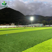 Césped Artificial Económico Directo de Fábrica, Alfombra de Césped Sintético Impermeable para Campos de Fútbol y Fútbol Sala