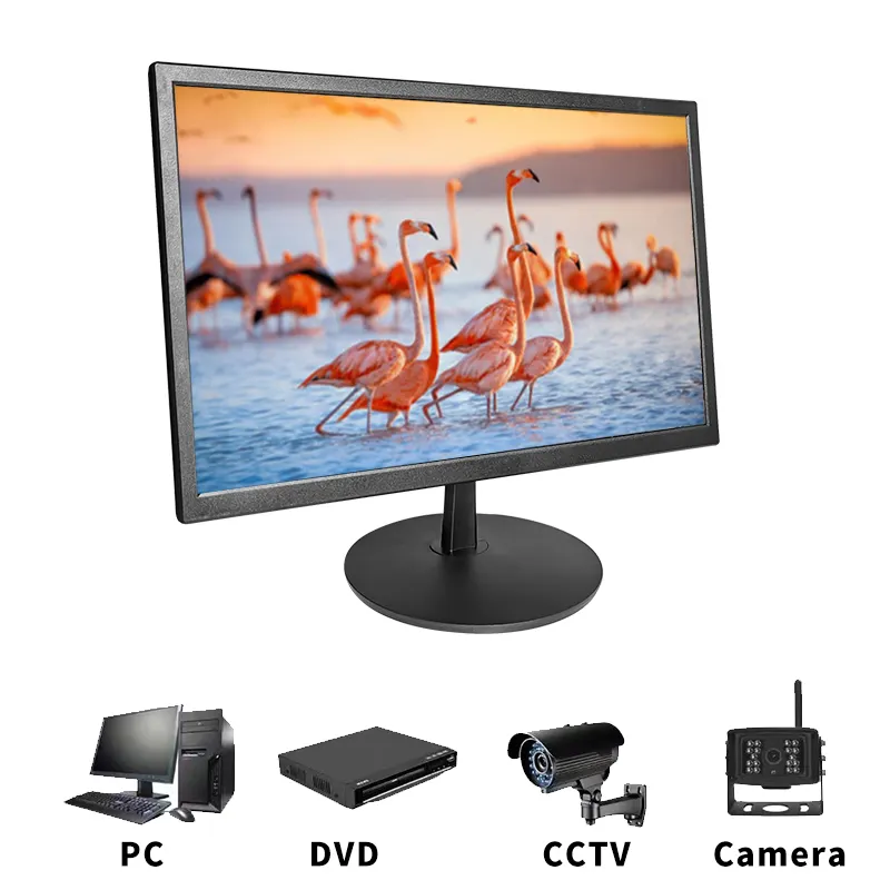 15 17 18.5 19 20 22 24 inch LCD display CCTV monitor 60hz 1080 ips full hd wide screen lcd monitor for security