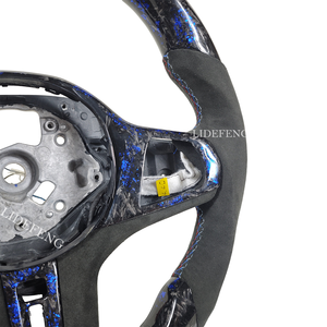 Volante de Fibra de Carbono con LED RPM Personalizado y Escamas Azules Forger para <span class=keywords><strong>BMW</strong></span> G30 G20 M5 F90 <span class=keywords><strong>M8</strong></span> X3M X4M X5M X6M F40 F44 F97 F95 - Product Image 4