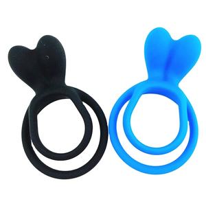 Mainan Seks <span class=keywords><strong>Penis</strong></span> Pria Berkualitas Tinggi, Cincin <span class=keywords><strong>Penis</strong></span> Silikon Berlapis Minyak, Fleksibel, untuk Menunda Ejakulasi, Cincin <span class=keywords><strong>Penis</strong></span> Ganda - Product Image 4