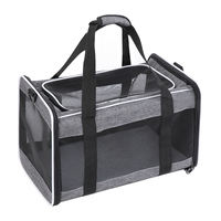 Sac de transport pliable et écologique pour animaux de compagnie avec maille Oxford pour petits chiens et chats