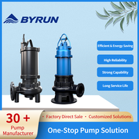 Pompe submersible industrielle verticale 15 CV 380 V 40 m pour le nettoyage des conduites d'égouts et des fosses minières, anti-colmatage et auto-amorçante