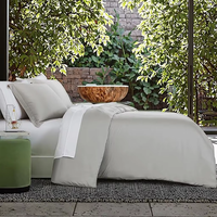 Parure de draps King Size en Lyocell Soyeux et Rafraîchissant, Poches Profondes, Style Moderne, Lavable en Machine pour Hôtels