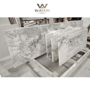 Natural <strong>Stone</strong> for Interior Wall Panel Bathroom Basin Sink Countertop <strong>Stone</strong> Veneer <strong>Marble</strong> <strong>Stone</strong> Slab <strong>White</strong> Modern Decorative - Product Image 2
