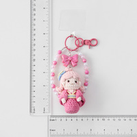 Kreatives Japanisches Koreanisches Wollgarn Gehäkelte Blattförmige Künstliche Blume Handydekoration Niedliches Design Vatertag Muttertag