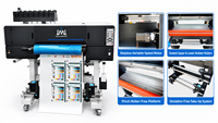 Mesin Cetak Label Roll to Roll Digital LED 3 Head UV DTF Printer I3200 60cm untuk Stiker dan Kemasan Kustom