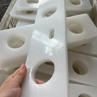 Bloc de guidage en nylon PA6 vierge, coussinet de guidage coulissant résistant à l'usure pour équipement d'automatisation