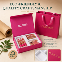 Boîtes cadeaux cosmétiques personnalisées en gros, boîte à livres, fermeture magnétique, luxe, rigide, pelliculage mat, recyclable, logo personnalisé