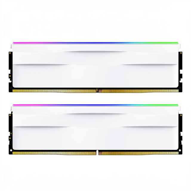 Silicon Power DDR5 32GB (2x16GB) 6000MT/s (PC5-48000) 288-pin CL30 1.35V UDIMM Desktop Memory Module RAM SP032GXLWU60AFDH White
