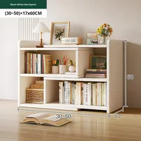 Étagère à livres en bois simple pour la maison, étagère de rangement multi-niveaux, rangement pour enfants, petit placard, design artistique, montage facile
