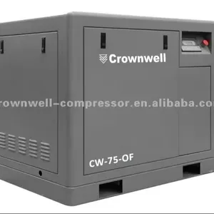 Manufacturer Crownwell Oil Free Screw Air Compressor Model CW-7.5~250-OF