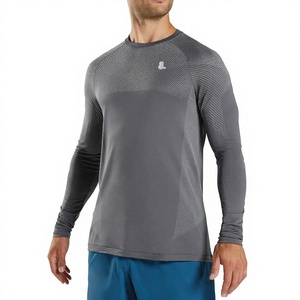 Men's <b>Muscle</b> Fit Long Sleeve Printed Blank Cotton Quick Dry Breathable Anti-shrink Nonwoven Plus Size <b>T</b>-<b>Shirt</b> O-Neck Solid - Product Image 1