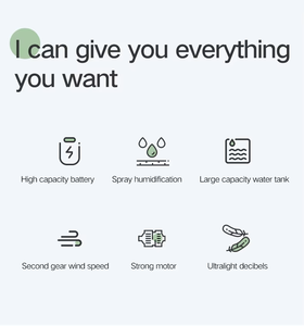 Yên Tĩnh Cá Nhân Nhỏ Bàn Làm Mát Không Khí Di Động Điều Hòa Không Khí, Có Thể Sạc Lại Mini Điều Hòa Không Khí Fan Với 2 Tốc độ Gió - Product Image 5