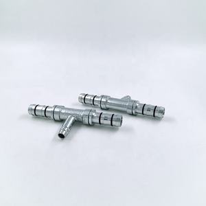 Empalmador de sistema de clip de con puerto lateral bajo R134a Accesorio de refrigeración A/C <span class=keywords><strong>12</strong></span> Espiga de manguera - Product Image 4