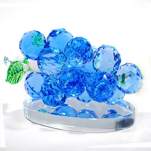 Wholesale Crystal Glass Grape Wedding Gift Home Decoration