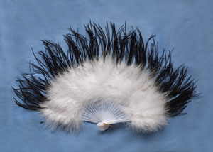 Abanico de plumas de pavo real negro al por mayor para mujer espectáculo de disfraces fiesta de té vacaciones baile nupcial boda decoración sesión de fotos accesorio - Product Image 6