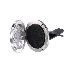 Bella lotus flower clip <span class=keywords><strong>di</strong></span> Auto Aroma Locket del Profumo Del Pendente DELL'ACCIAIO Inossidabile 316L Auto Olio Essenziale Diffusore Locket Con Pad - Product Image 3