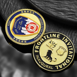 מטבעות חדשים מצופים זהב בתלת מימד, סגסוגת אבץ, צביעה בצבע, מטבעות בהתאמה אישית עם לוגו מתכתי, עיצוב עם נשר וסמל משרד. - Product Image 5