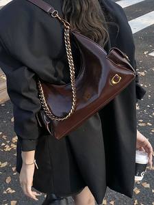 Nouveau sac à bandoulière minimaliste pour femme, grande capacité, chaîne, vintage, polyvalent, sacs à bandoulière pour femme - Product Image 4