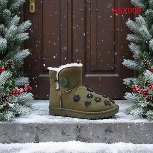 <span class=keywords><strong>Botas</strong></span> de Nieve ZYF, Resistentes y Preparadas para el Invierno, de Gamuza y Cuero, en Negro/Gris/Marrón, Corte Bajo/Medio, Súper Cálidas, con Lana Real, Modelo HSX007 - Product Image 6