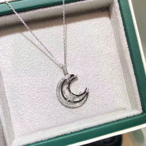 Collana con Ciondolo Luna e Stella per Donne, Stile Giapponese e Coreano, Catena per Clavicola, Gioielli alla Moda - Product Image 6