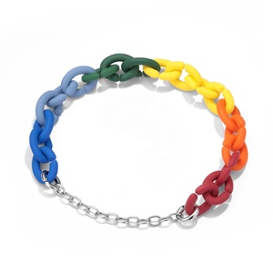 DIY 925 Sterling Silver Chain Bracelets Fine Unisex Rubber X Bracelet for Women <strong>Men</strong> Top Quality Charms Hard Rubber <strong>Gift</strong> Hot <strong>Sale</strong> - Product Image 5