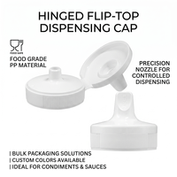 Bouchon à bec verseur en plastique 38/400 personnalisé, qualité alimentaire, sans BPA, pour bouteille souple de miel et sauces – Vente en gros