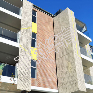 Panel de muro cortina de aluminio personalizado con perforaciones redondas para diseño moderno de exteriores de edificios, anodizado y anticorrosión - Product Image 2