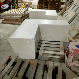 Nouvelle banc en béton apparent Magic Stone, spécifications personnalisées, utilisation intérieure/extérieure, aménagement paysager - Product Image 1