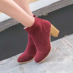 Stivali femminile in Europa e gli stati Uniti di spessore con le scarpe a punta di modo di grandi dimensioni autunno e di inverno nuovi stivali all'ingrosso - Product Image 3