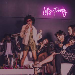 Let's Party - Letrero Luminoso LED de Neón para Decoración de Pared, para Despedida de Soltera, Dormitorio, Fiesta en Casa, Bar, Decoración Artística - Product Image 5