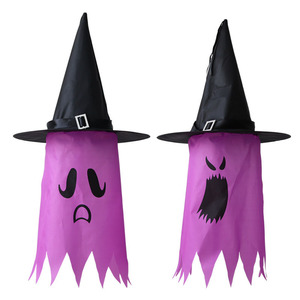 Colgante de Halloween, fantasma luminoso, sombrero de mago, decoración de vacaciones, patio al aire libre, decoración de árbol, colgante - Product Image 4