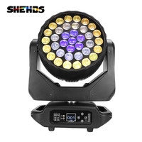 SHEHDS 37x15 RGBW abeille oeil tête mobile lumière théâtre Led lumière mobile Zoom mise au point lavage tête mobile lumière pour Dj Disco