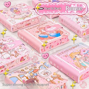 Cuaderno Pequeño Cuadrado Creativo de Dibujos Animados con Hebilla Magnética de Cuero, Muy Atractivo, Ideal <span class=keywords><strong>para</strong></span> Regalo, Venta al Por Mayor - Product Image 4