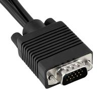 Câble adaptateur de sortie AV composite SVGA vers S-Video 3 RCA haute performance VGA SVGA vers faisceau de câblage pour ordinateur portable PC