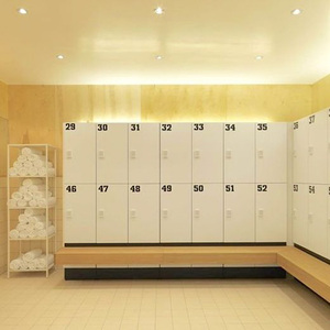 Armoire vestiaire moderne Cartmay pour <span class=keywords><strong>chaussures</strong></span> de sport et de spa, avec <span class=keywords><strong>banc</strong></span> - Product Image 2