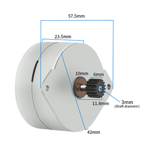 Rb 42pmgh22001 10 Wát vĩnh viễn Máy phát điện từ với động cơ trên 48V PMS điều khiển động cơ với N0.2 <span class=keywords><strong>DC</strong></span> động cơ bánh răng - Product Image 1