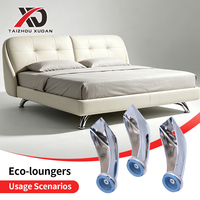 Pata de Mueble Metálica XD, Perfil Curvo, Acabado Brillante, Placa Multitalles, Pie Protector para Sofá, Mueble de TV, Aparador, Cama, OEM/ODM