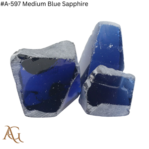 Nano Diamante en Bruto Cultivado en Laboratorio # Gema de Zafiro Azul Medio 597, Corte Lapidario, Sintético, Simulado, Creado en Laboratorio, Nanosital, Materia Prima - Product Image 2