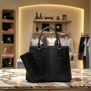 <span class=keywords><strong>Sac</strong></span> <span class=keywords><strong>à</strong></span> <span class=keywords><strong>main</strong></span> en <span class=keywords><strong>cuir</strong></span> PU pour femme, grande capacité, motif carré décontracté, <span class=keywords><strong>petit</strong></span> portefeuille et décoration imprimée animalière - Product Image 2